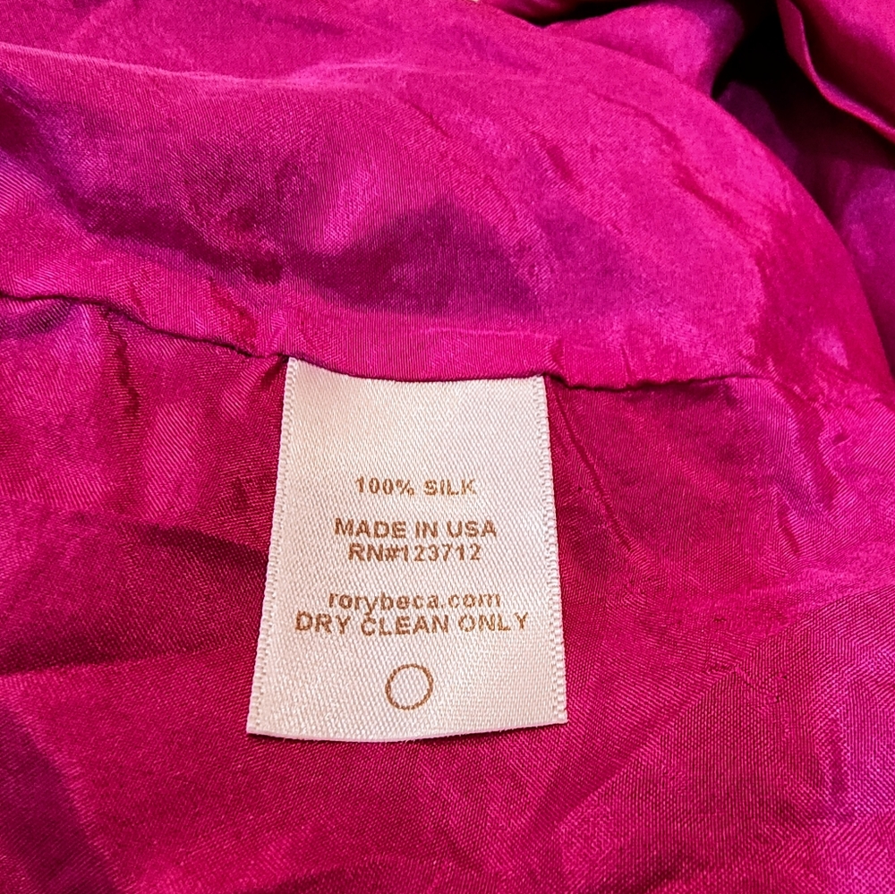 Rory Beca 100% Silk Maxi Abstract Print Resort Colorful California Beachy Dress - Picture 11 of 11